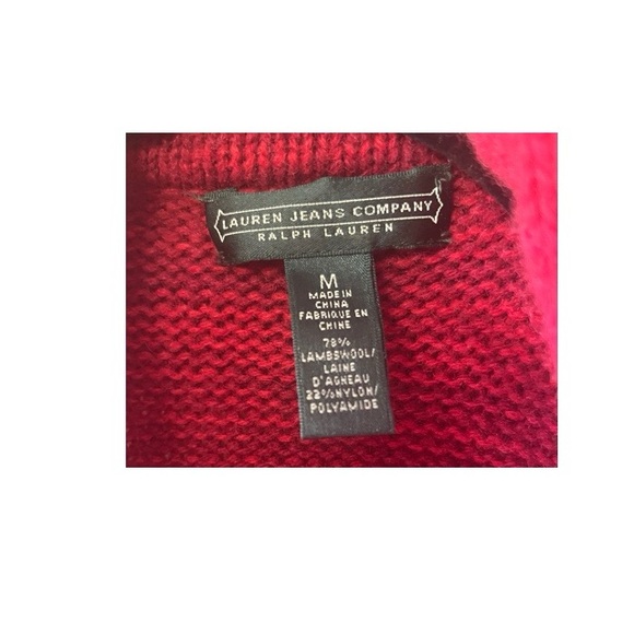 Ralph Lauren Jeans Company Lambswool
Aztec Tribal Southwest Belted Cardigan - Picture 4 of 5